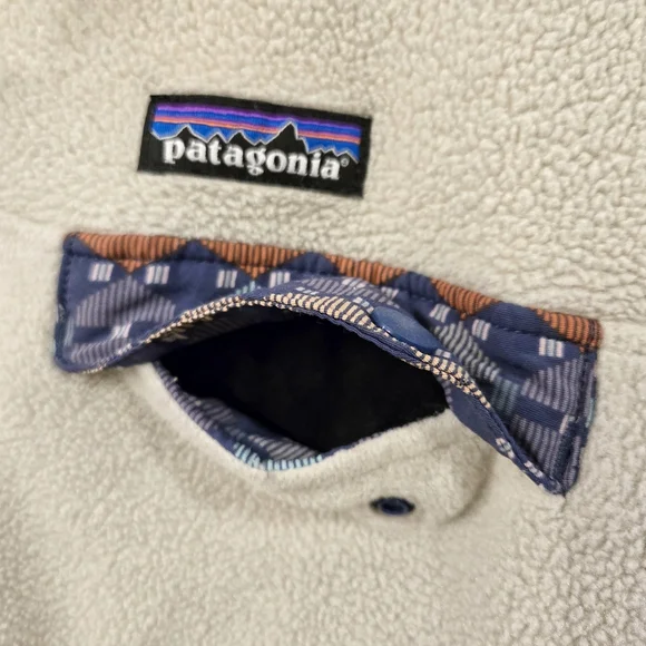 PATAGONIA Cream Lightweight Synchilla Snap-T Pullover Sweater - Picture 5 of 11